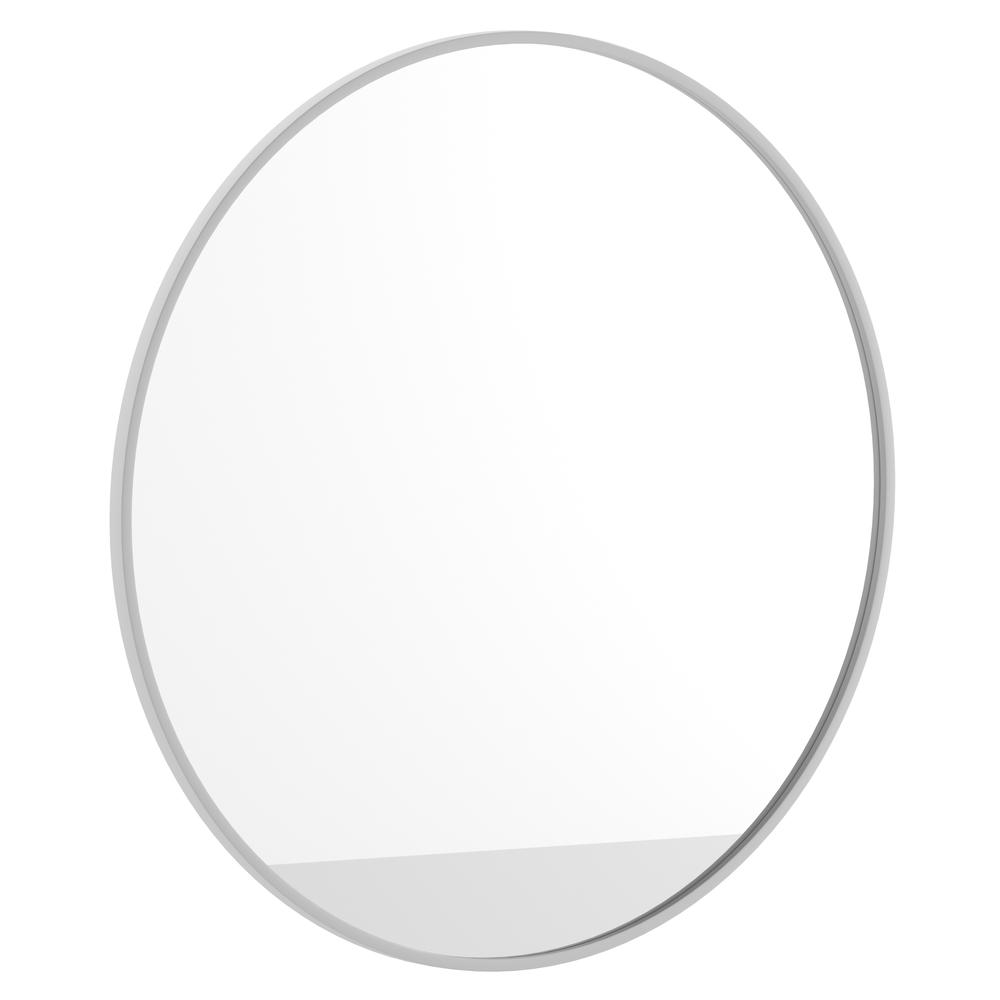 Modern 36 Inch Round Wall Mount Accent Mirror