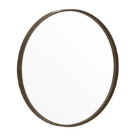 Modern 27.5 Inch Round Wall Mount Accent Mirror