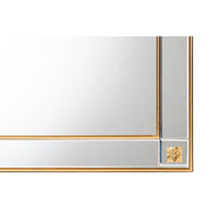 Iara Modern Glam and Luxe Antique Goldleaf Finished Wood Accent Wall Mirror