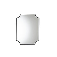 Baxton Studio Parcenet Modern Black Finished Metal Accent Wall Mirror