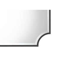 Baxton Studio Parcenet Modern Black Finished Metal Accent Wall Mirror