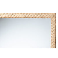 Lanica Japandi Sun Bleached Rattan Wall Mirror