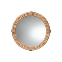 Manila Bohemian Woven Rope Accent Wall Mirror