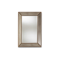 Antique Gold Finished Rectangular Accent Wall Mirror