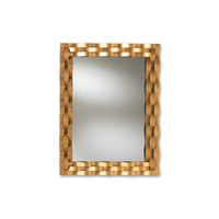 Antique Gold Finished Rectangular Accent Wall Mirror