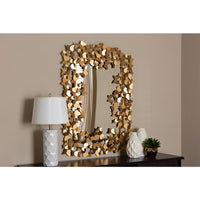 Antique Gold Finished Butterfly Accent Wall Mirror