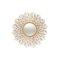 Apollonia Modern and Contemporary Gold Finished Sunburst Accent Wall Mirror