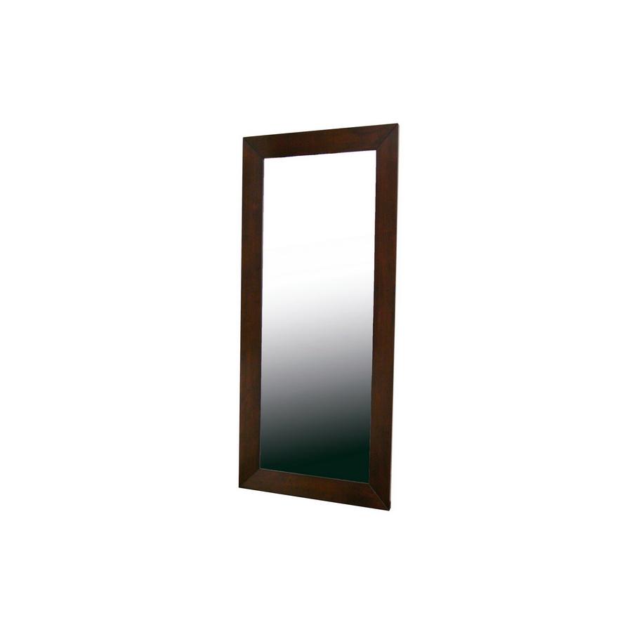 Baxton Studio Doniea Dark Brown Wood Frame Modern Mirror - Rectangle