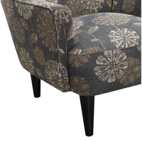 Accent Chair with Fabric Upholstery, Flared Arms, And Welt Trim