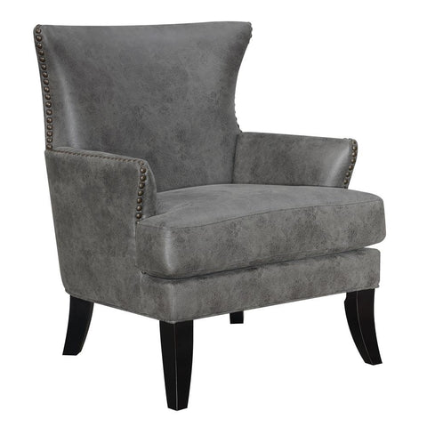 Accent Chair with Clean Lines And Nailhead Trim