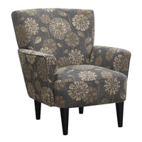 Accent Chair with Fabric Upholstery, Flared Arms, And Welt Trim