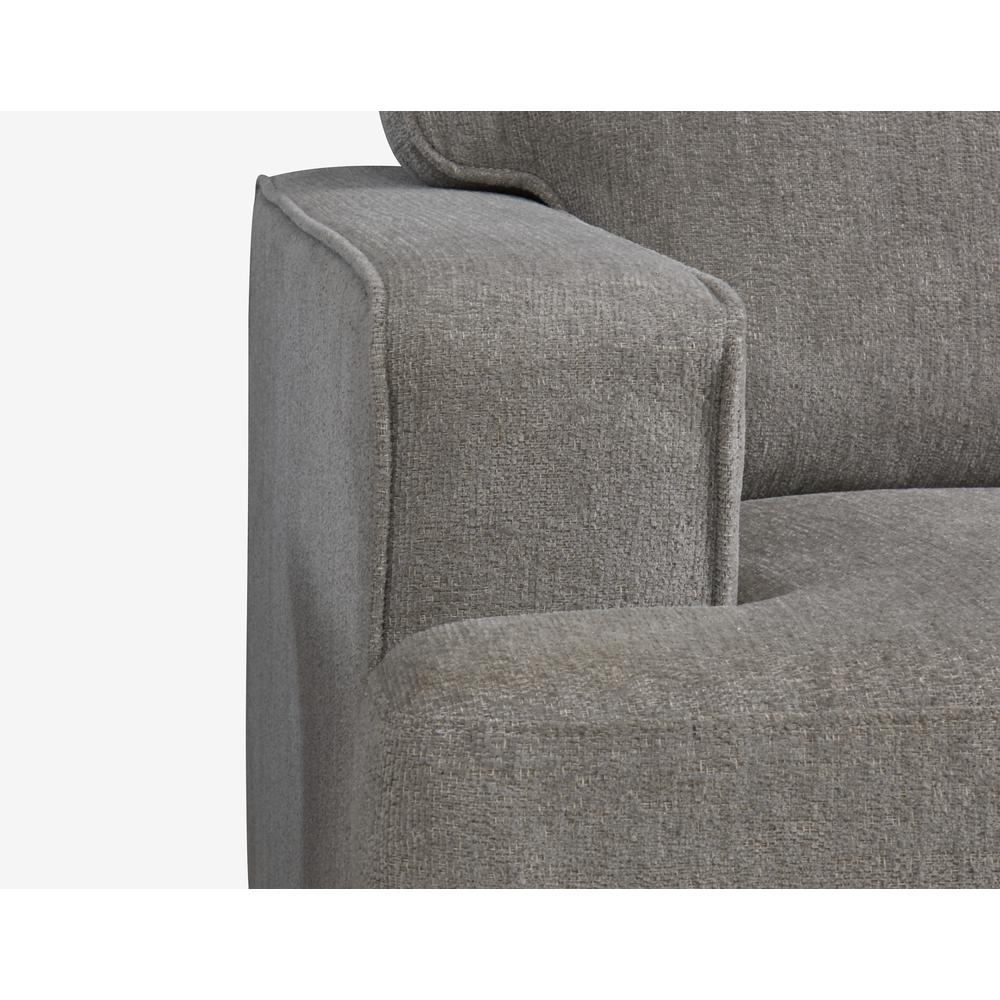 Accent Chair with Loose Back Cushions, Self Welting, And Wood Legs