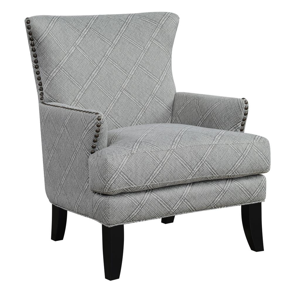 Accent Chair with Clean Lines And Nailhead Trim