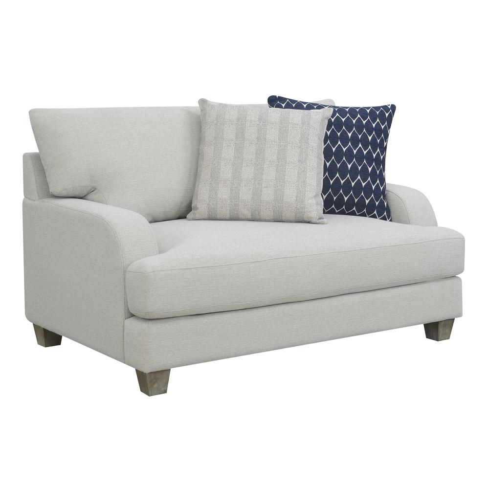 Accent Chair, Reversible Back Cushions, And Fixed Seat Cushions