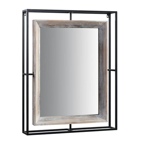 ALTA COLLECTION MIRROR W/Fir and Metal/Brown