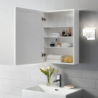 Savannah Mirrored Wall Cabinet White