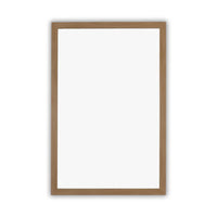 CHLOE'S Reflection Textured Brass Rectangular Framed Wall Mirror 33" Height