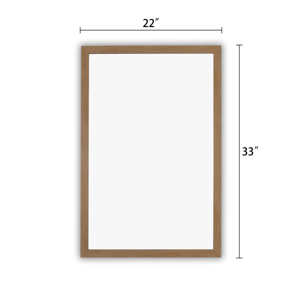 CHLOE'S Reflection Textured Brass Rectangular Framed Wall Mirror 33" Height