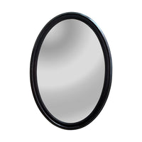 CHLOE's Reflection Contemporary-Style Cherry Finish Oval Wall Mirror 34" Tall