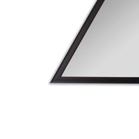 CHLOE's Reflection Contemporary Black Finish Triangle Framed Wall Mirror 31.5" Height