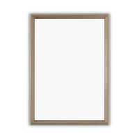 CHLOE'S Reflection Golden Oak Finish Framed Wall Mirror 28" Height