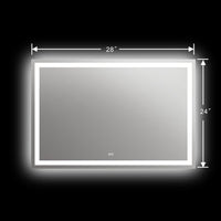 SPECULO Back Lit LED Mirror 6000K Daylight White 28" Wide