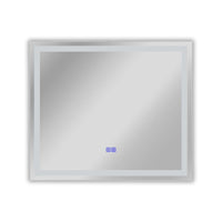 CHLOE Lighting LUMINOSITY Back Lit Rectangular TouchScreen LED Mirror 3 Color Temperatures 3000K-6000K 28" Wide