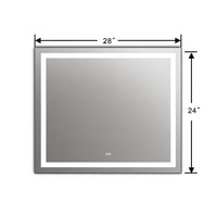 SPECULO Embedded LED Mirror 6000K Daylight White 24" Wide