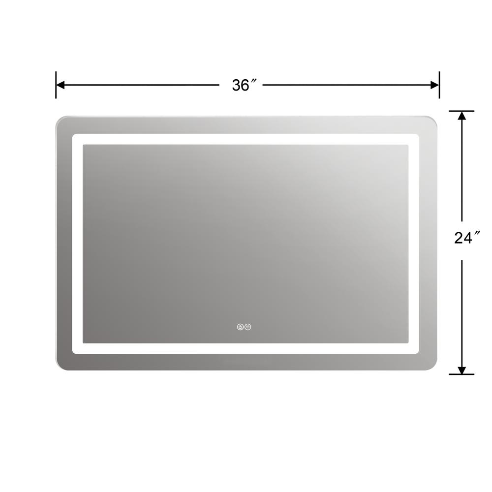 SPECULO Back Lit LED Mirror 6000K Daylight White 36" Wide