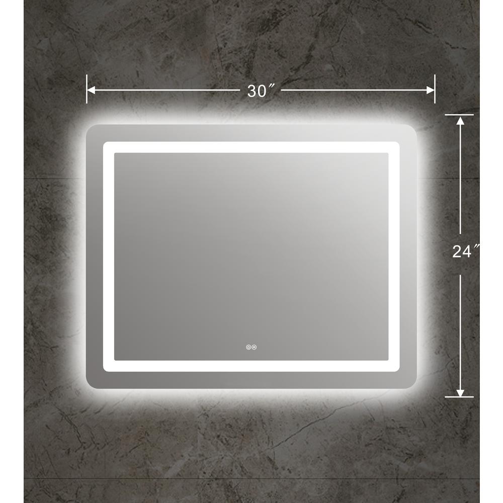 SPECULO Back Lit LED Mirror 4000K Warm White 30" Wide