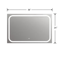 SPECULO Back Lit LED Mirror 6000K Daylight White 36" Wide