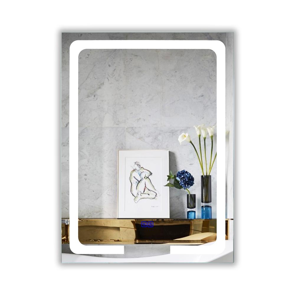 CHLOE Lighting LUMINOSITY- Back Lit Rectangular TouchScreen LED Mirror 3 Color Temperatures 3000K-6000K 32" Height