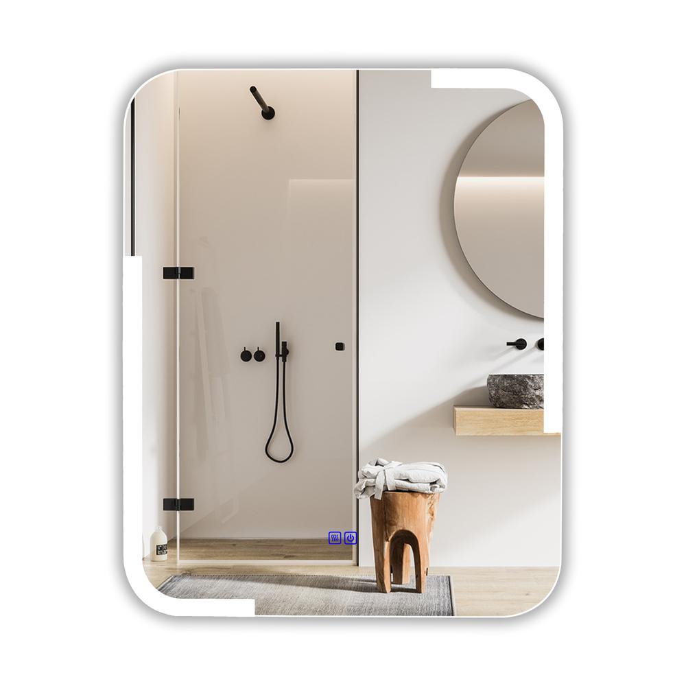 CHLOE Lighting LUMINOSITY Back Lit Rectangular TouchScreen LED Mirror 3 Color Temperatures 3000K-6000K 30" Height