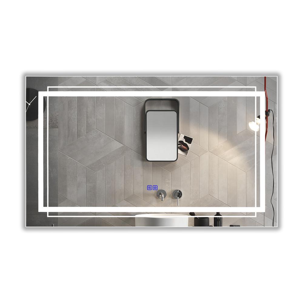 CHLOE Lighting LUMINOSITY Back Lit Rectangular TouchScreen LED Mirror 3 Color Temperatures, 3000K-6000K 39" Wide