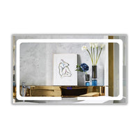 CHLOE Lighting LUMINOSITY- Back Lit Rectangular TouchScreen LED Mirror 3 Color Temperatures 3000K-6000K 39" Wide