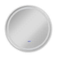 CHLOE Lighting LUMINOSITY Back Lit Round TouchScreen LED Mirror 3 Color Temperatures 3000K-6000K 24" Wide