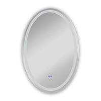 CHLOE Lighting LUMINOSITY Back Lit Oval TouchScreen LED Mirror 3 Color Temperatures 3000K-6000K 36" Height