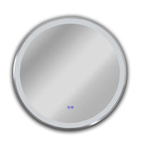 CHLOE Lighting- LUMINOSITY Embedded Round TouchScreen LED Mirror 3 Color Temperatures 3000K-6000K 30" Wide