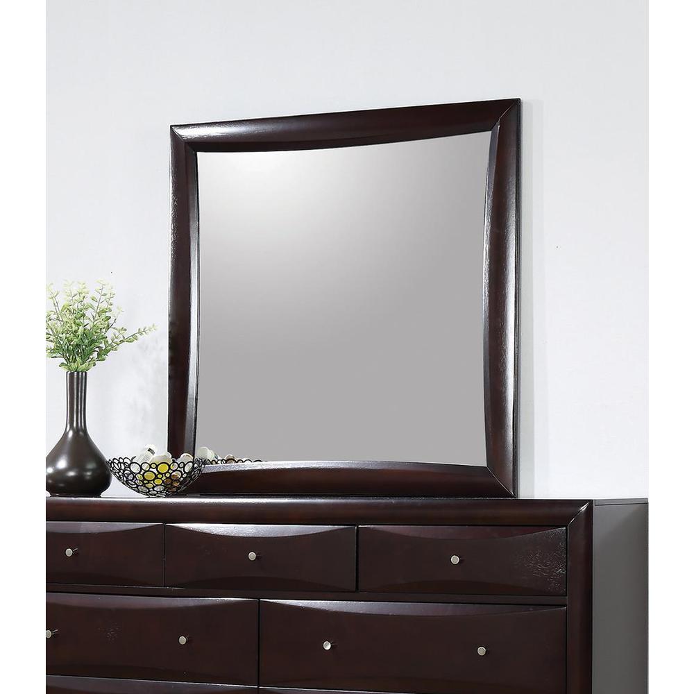 Phoenix Square Dresser Mirror Deep Cappuccino