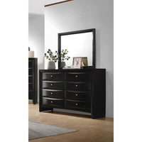 Briana Rectangle Dresser Mirror Black