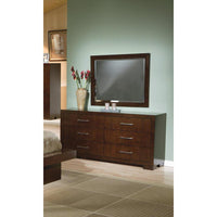 Jessica Rectangular Wall Dresser Mirror Cappuccino