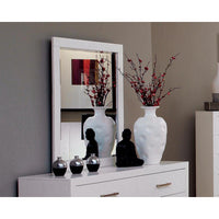 Jessica Rectangular Dresser Mirror White