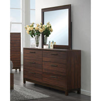 Edmonton Dresser Mirror Rustic Tobacco