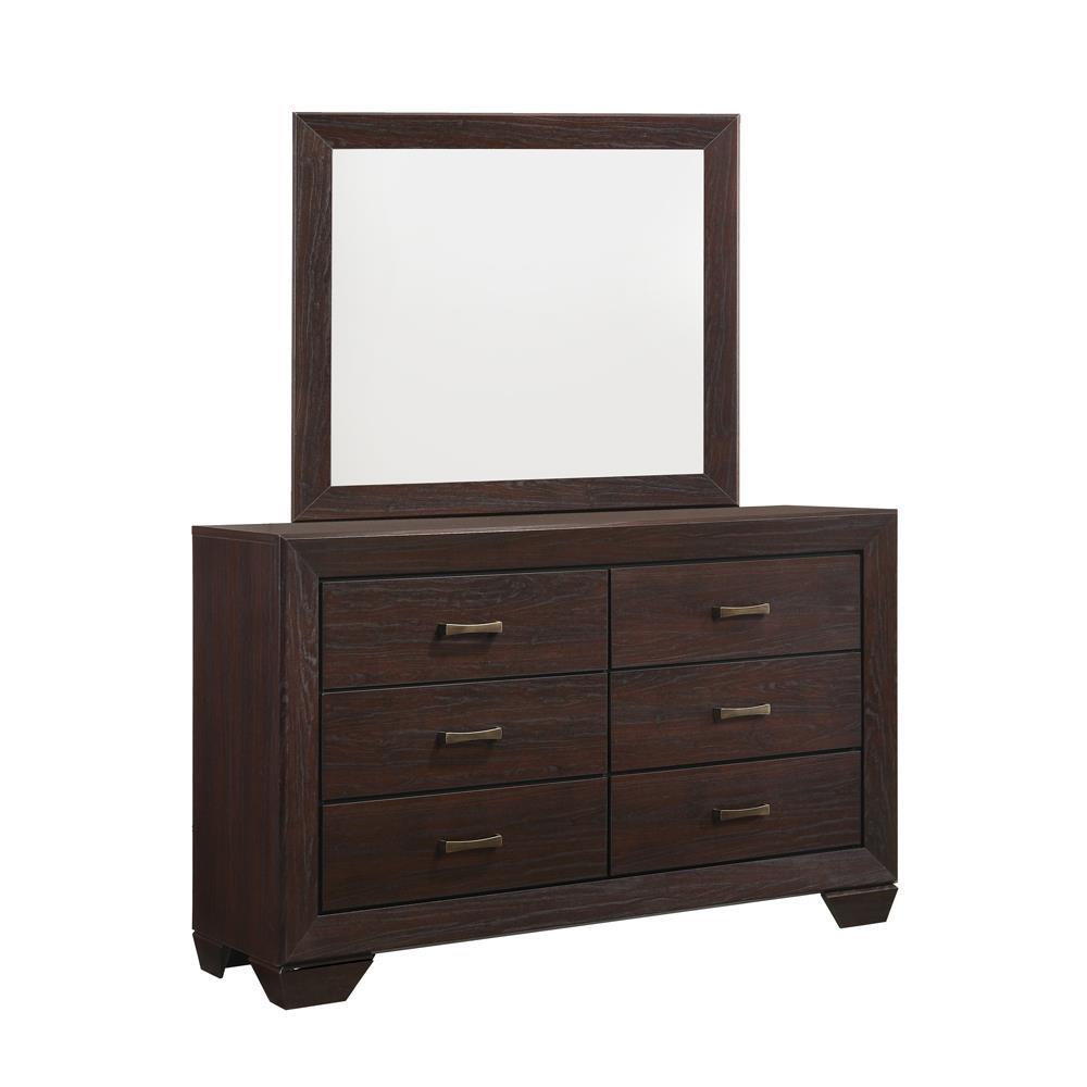 Kauffman Rectangular Dresser Mirror Dark Cocoa