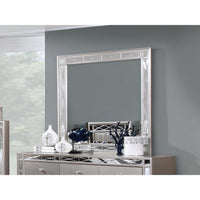 Leighton Beveled Dresser Mirror Metallic Mercury