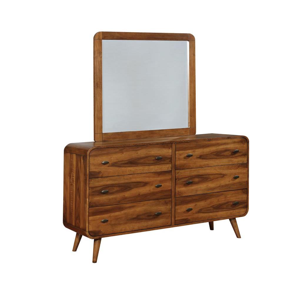 Robyn Rectangular Dresser Mirror Dark Walnut