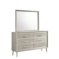 Ramon Dresser Mirror Metallic Sterling