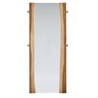 Winslow Standing Mirror Smokey Walnut and Coffee Bean