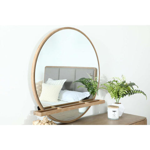 Arini Round Dresser Mirror Sand Wash