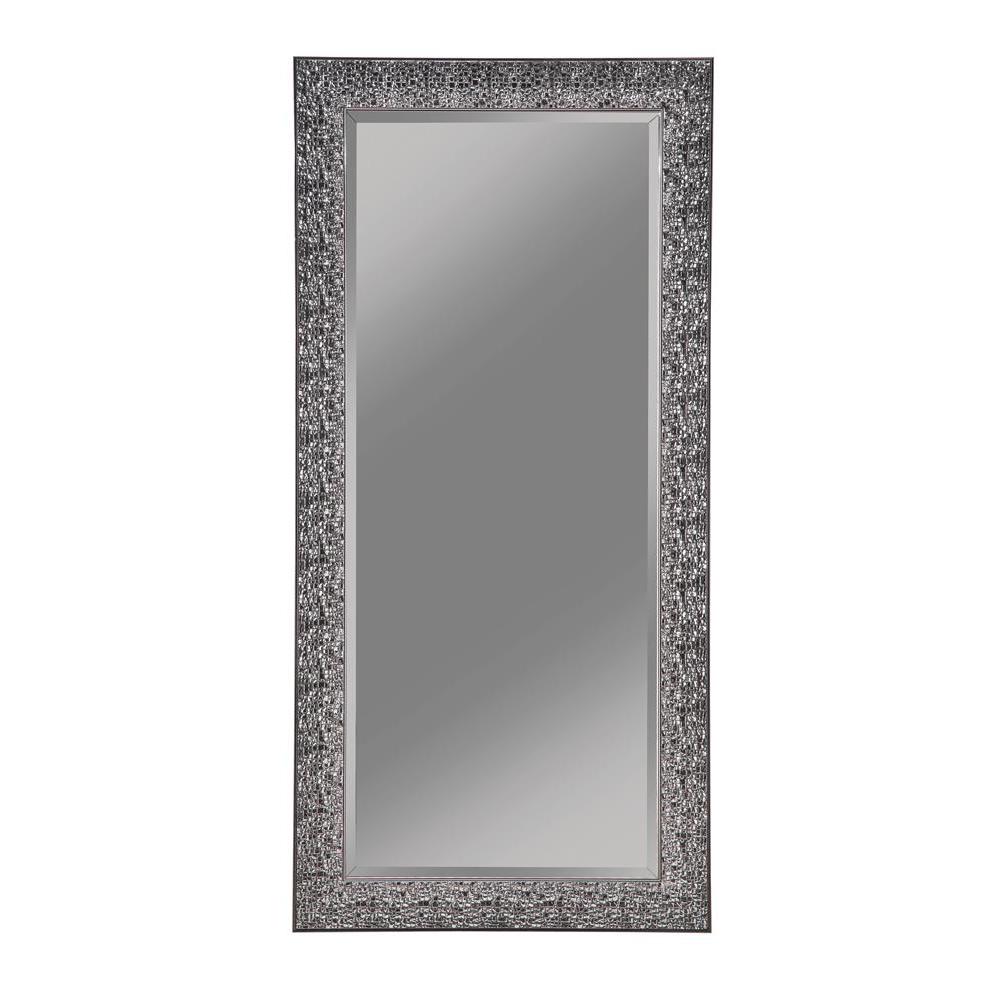 Rollins Rectangular Floor Mirror Black